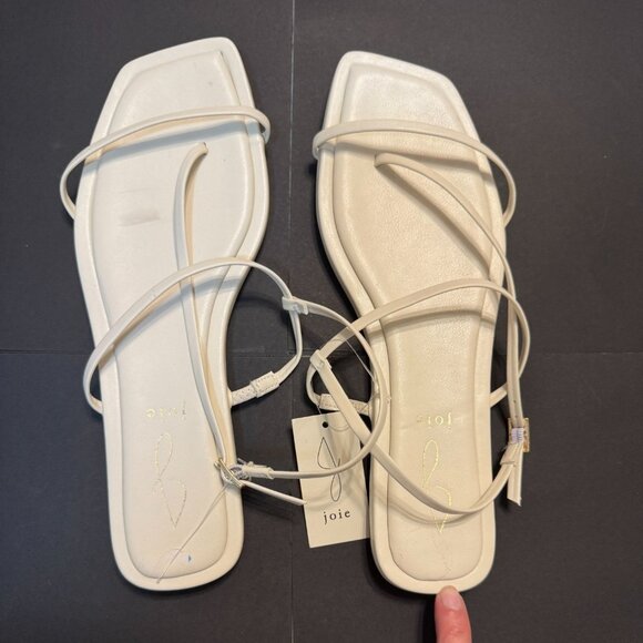 White/Ivory/Cream Strappy Glory Sandals by Joie. Woman Size 7.5 - Picture 6 of 7